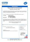 Certification – Raccords admis à la marque - NF EN 1329-1 / NF T 54-030 - AFNOR / CSTB
