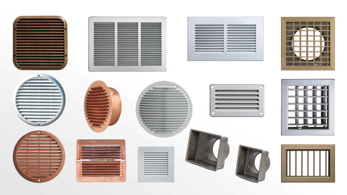 Grilles de ventilation  métalliques, plastiques, bois - FIRST PLAST