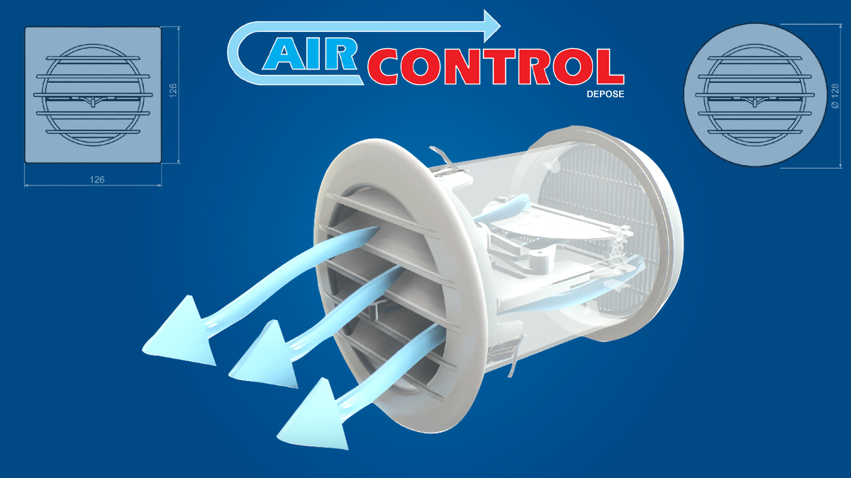 Grille de ventilation thermostatique AIRCONTROL